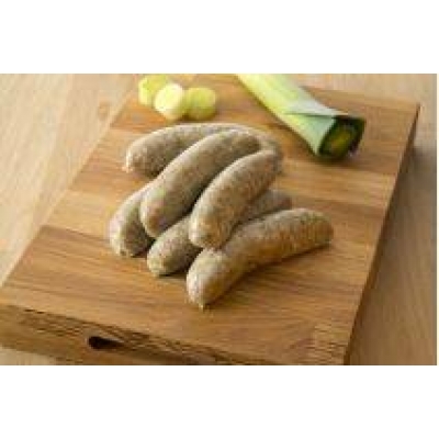 Pork and leek sausages from The Primrose Herd butchery and online shop