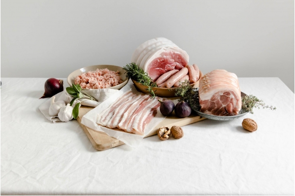 Christmas pork family hamper smoked - GF from Primrose Herd butchery and online shop