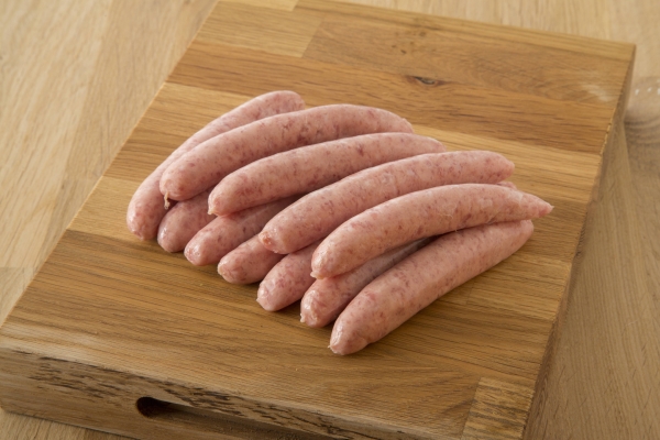 Sage and red onion chipolatas from The Primrose Herd online shop and Farm butchery