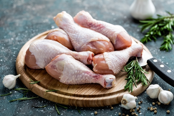 Free range Creedy Carver chicken drumsticks from Primrose Herd butchery and online shop