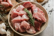 Diced pork from the Primrose Herd online shop and farm butchery