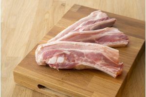 Belly pork slices from the Primrose Herd online shop and farm butchery