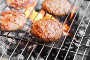 Pork and apple burgers from Primrose Herd butchery and online shop