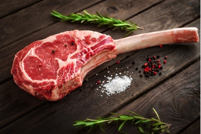 Beef tomahawk steak from Primrose Herd butchery and online shop