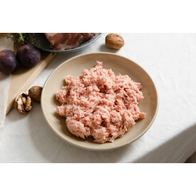 Cranberry and rosemary sausagemeat from The Primrose Herd online shop and Farm Butchery
