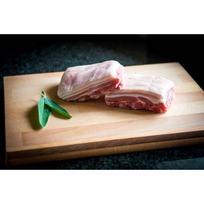 Pork belly squares from the Primrose Herd online shop and farm butchery