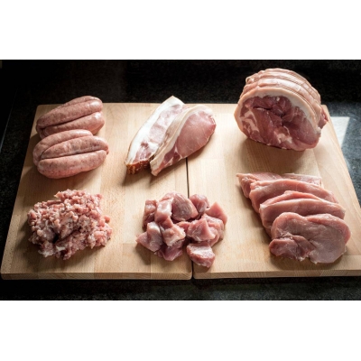 Pork taster box from The Primrose Herd online shop and Farm Butchery