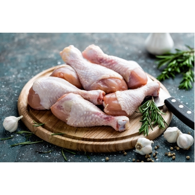 Free range Creedy Carver chicken drumsticks from Primrose Herd butchery and online shop
